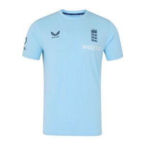 Castore Mens 2026/2027 England Cricket T-Shirt / Air Blue
